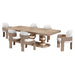 AICO Furniture - West Kensington Arm Chair in Sea Salt Caramel (Set of 2) - 9096004A-147 - GreatFurnitureDeal