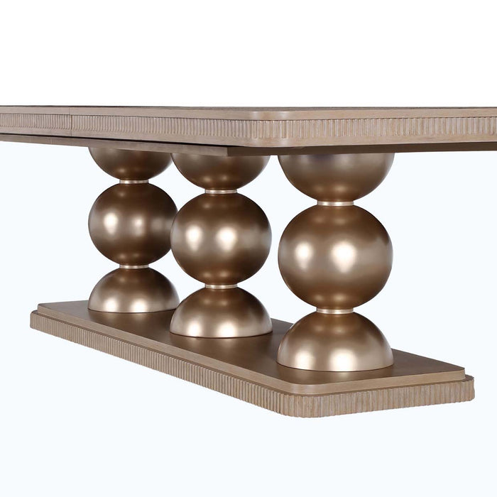 AICO Furniture - West Kensington 9 Piece Rectangular Dining Room Set in Sea Salt Caramel - 9096002-147-9SET - GreatFurnitureDeal