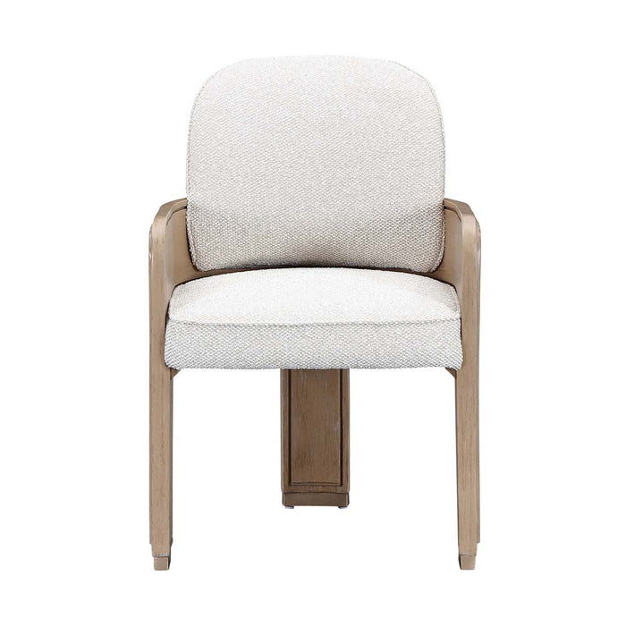 AICO Furniture - West Kensington Arm Chair in Sea Salt Caramel (Set of 2) - 9096004A-147 - GreatFurnitureDeal