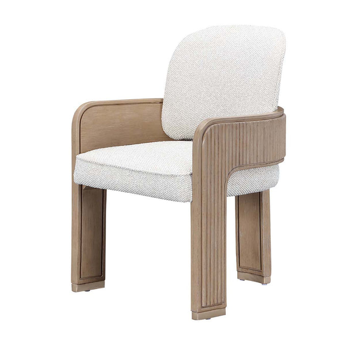 AICO Furniture - West Kensington Arm Chair in Sea Salt Caramel (Set of 2) - 9096004A-147 - GreatFurnitureDeal