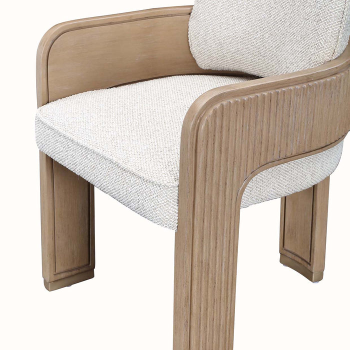 AICO Furniture - West Kensington Arm Chair in Sea Salt Caramel (Set of 2) - 9096004A-147 - GreatFurnitureDeal