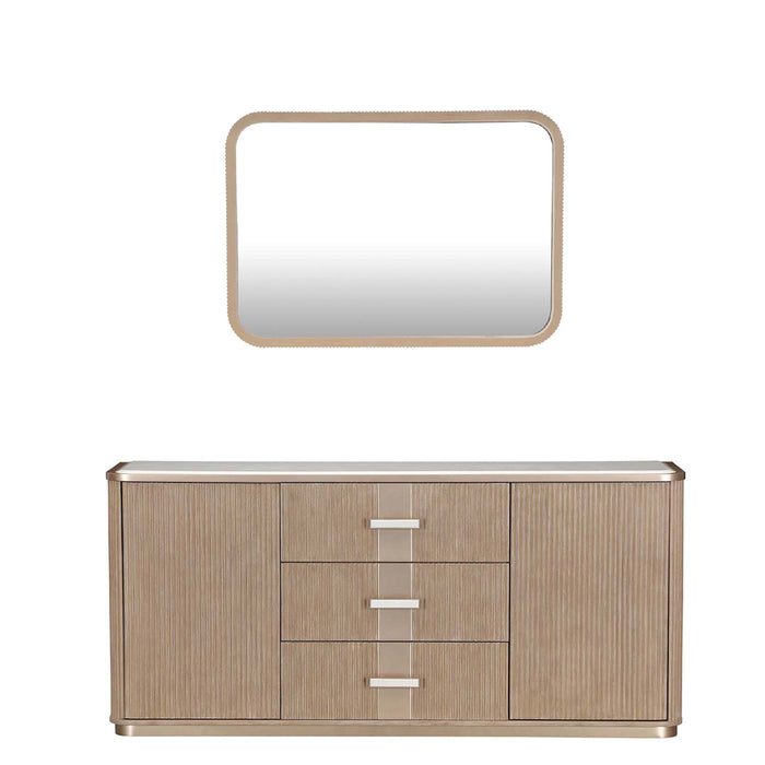 AICO Furniture - West Kensington 11 Piece Rectangular Dining Room Set in Sea Salt Caramel - 9096002-07SA-147-11SET