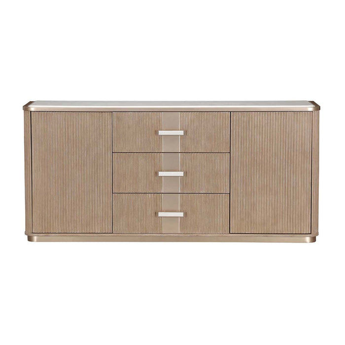 AICO Furniture - West Kensington 11 Piece Rectangular Dining Room Set in Sea Salt Caramel - 9096002-07SA-147-11SET