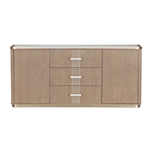 AICO Furniture - West Kensington Sideboard and Wall Mirror in Sea Salt Caramel - 9096007SA-260-147 - GreatFurnitureDeal