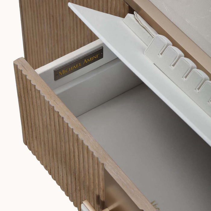 AICO Furniture - West Kensington 11 Piece Rectangular Dining Room Set in Sea Salt Caramel - 9096002-07SA-147-11SET