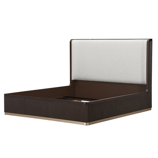AICO Furniture - West Kensington King Bed in Medium Espresso - 9096014CK3-417 - GreatFurnitureDeal