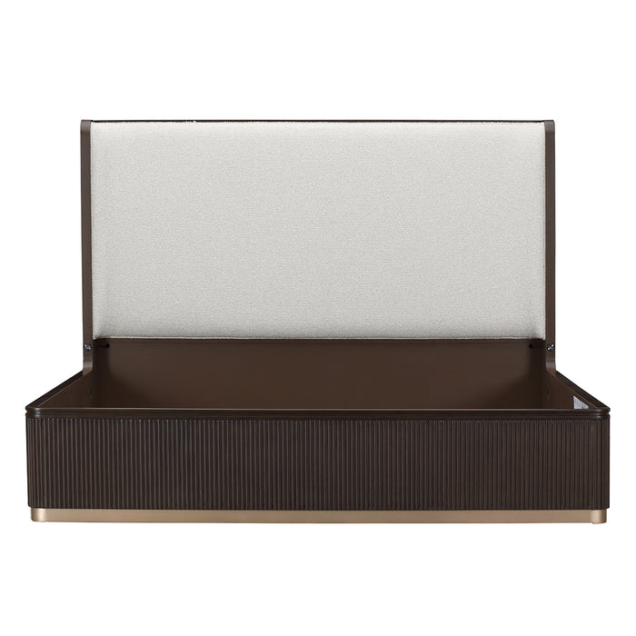 AICO Furniture - West Kensington King Bed in Medium Espresso - 9096014CK3-417 - GreatFurnitureDeal