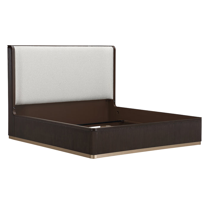 AICO Furniture - West Kensington King Bed in Medium Espresso - 9096014CK3-417 - GreatFurnitureDeal