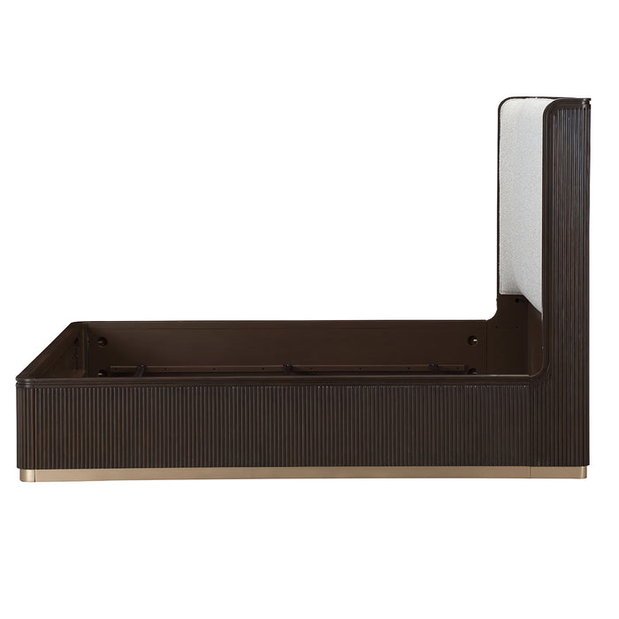AICO Furniture - West Kensington King Bed in Medium Espresso - 9096014CK3-417 - GreatFurnitureDeal