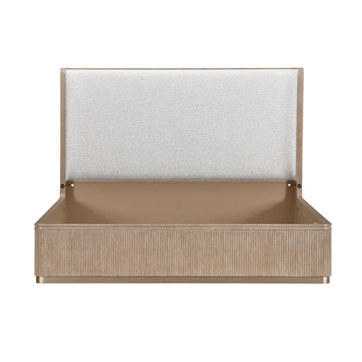 AICO Furniture - West Kensington 3 Piece King Bedroom Set in Sea Salt Caramel - 9096014EK3-040-147-3SET - GreatFurnitureDeal