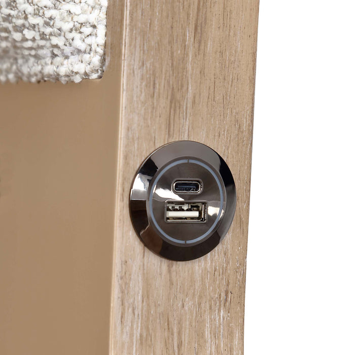 AICO Furniture - West Kensington 3 Piece King Bedroom Set in Sea Salt Caramel - 9096014EK3-040-147-3SET - GreatFurnitureDeal