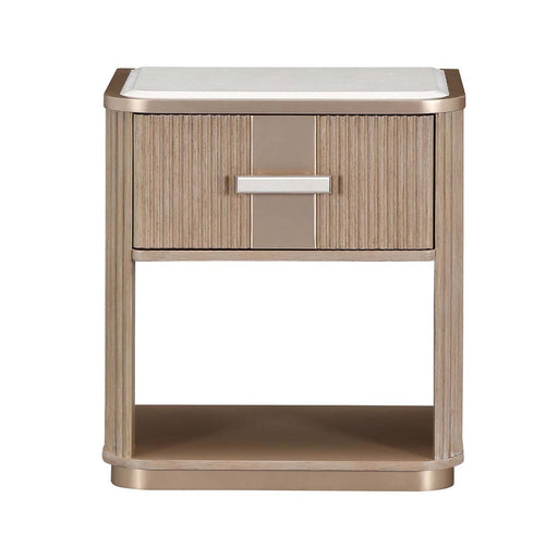 AICO Furniture - West Kensington 1-Drawer Nightstand in Sea Salt Caramel - 9096040-147 - GreatFurnitureDeal