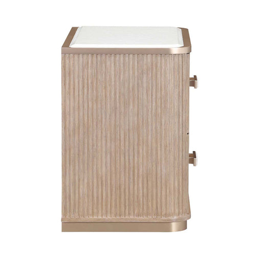 AICO Furniture - West Kensington 2-Drawer Nightstand in Sea Salt Caramel - 9096042-147 - GreatFurnitureDeal