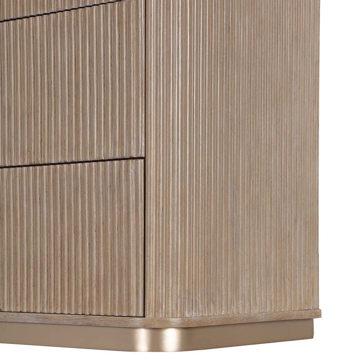 AICO Furniture - West Kensington 7 Piece California King Bedroom Set in Sea Salt Caramel - 9096014CK3-042-147-7SET