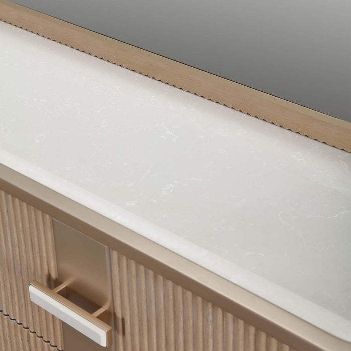 AICO Furniture - West Kensington Dresser with Wall Mirror in Sea Salt Caramel - 9096050SA-260-147 - GreatFurnitureDeal