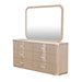 AICO Furniture - West Kensington Dresser with Wall Mirror in Sea Salt Caramel - 9096050SA-260-147 - GreatFurnitureDeal