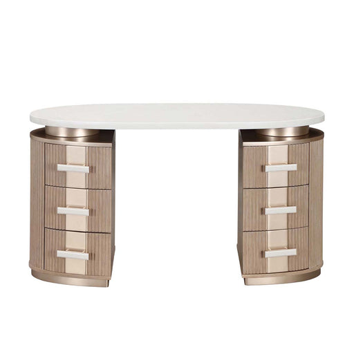 AICO Furniture - West Kensington 3 Piece Vanity Set in Sea Salt Caramel - 9096058VAN2-244-147 - GreatFurnitureDeal