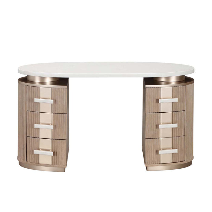 AICO Furniture - West Kensington 3 Piece Vanity Set in Sea Salt Caramel - 9096058VAN2-244-147 - GreatFurnitureDeal