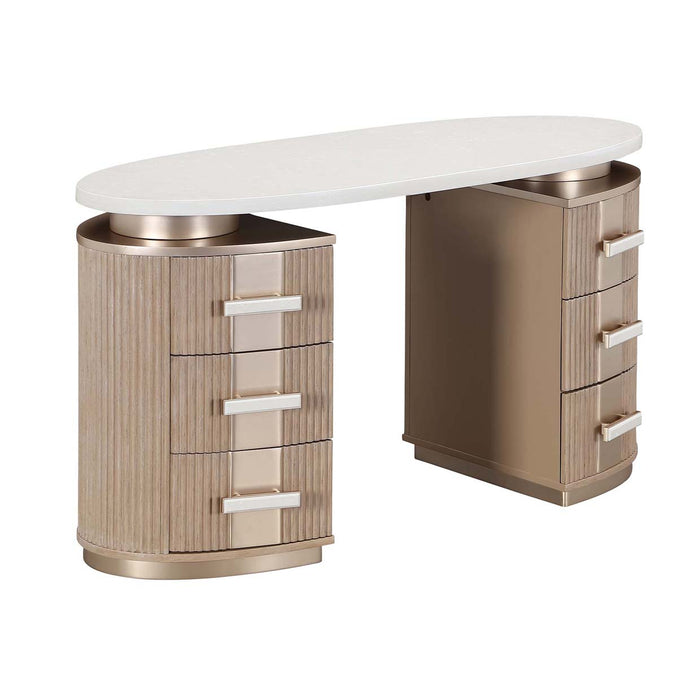 AICO Furniture - West Kensington 3 Piece Vanity Set in Sea Salt Caramel - 9096058VAN2-244-147 - GreatFurnitureDeal