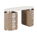 AICO Furniture - West Kensington 3 Piece Vanity Set in Sea Salt Caramel - 9096058VAN2-244-147 - GreatFurnitureDeal
