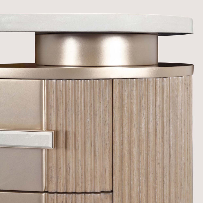 AICO Furniture - West Kensington 3 Piece Vanity Set in Sea Salt Caramel - 9096058VAN2-244-147 - GreatFurnitureDeal