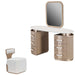 AICO Furniture - West Kensington 3 Piece Vanity Set in Sea Salt Caramel - 9096058VAN2-244-147 - GreatFurnitureDeal