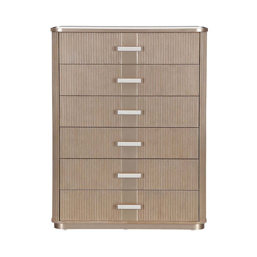 AICO Furniture - West Kensington Highboy Chest in Sea Salt Caramel - 9096070SA-147 - GreatFurnitureDeal