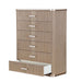 AICO Furniture - West Kensington Highboy Chest in Sea Salt Caramel - 9096070SA-147 - GreatFurnitureDeal