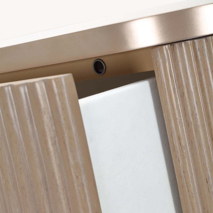 AICO Furniture - West Kensington 7 Piece California King Bedroom Set in Sea Salt Caramel - 9096014CK3-042-147-7SET