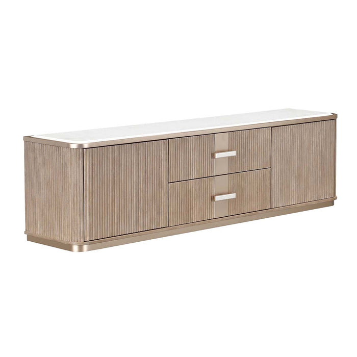 AICO Furniture - West Kensington Media Cabinet in Sea Salt Caramel - 9096081-147 - GreatFurnitureDeal