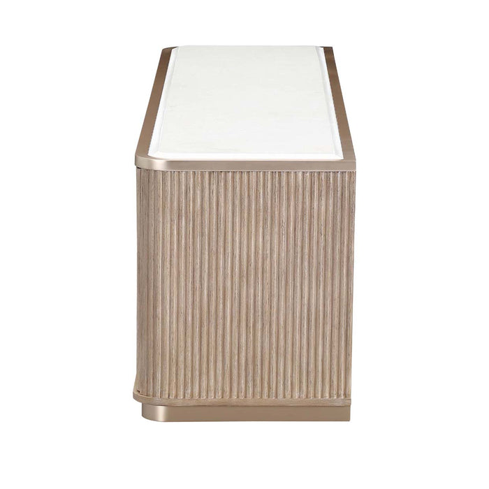 AICO Furniture - West Kensington Media Cabinet in Sea Salt Caramel - 9096081-147 - GreatFurnitureDeal