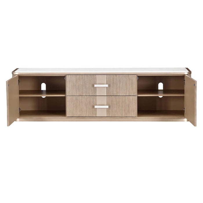 AICO Furniture - West Kensington Media Cabinet in Sea Salt Caramel - 9096081-147 - GreatFurnitureDeal