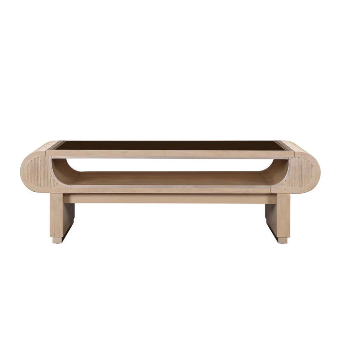 AICO Furniture - West Kensington Cocktail Table in Sea Salt Caramel - 9096201-147 - GreatFurnitureDeal