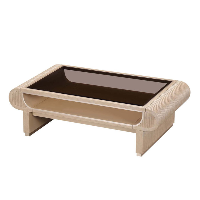 AICO Furniture - West Kensington Cocktail Table in Sea Salt Caramel - 9096201-147 - GreatFurnitureDeal