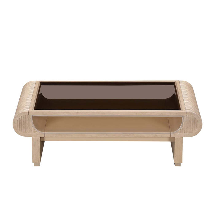AICO Furniture - West Kensington Cocktail Table in Sea Salt Caramel - 9096201-147 - GreatFurnitureDeal