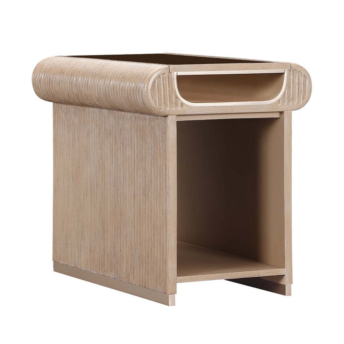 AICO Furniture - West Kensington End Table in Sea Salt Caramel - 9096202-147 - GreatFurnitureDeal