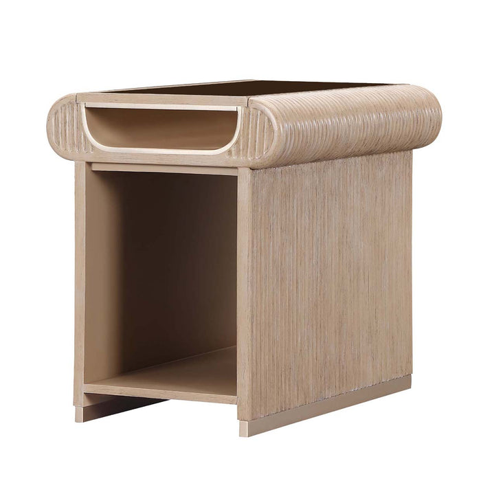 AICO Furniture - West Kensington End Table in Sea Salt Caramel - 9096202-147 - GreatFurnitureDeal