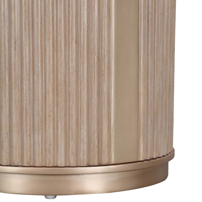 AICO Furniture - West Kensington Chairside Table in Sea Salt Caramel - 9096222-147 - GreatFurnitureDeal