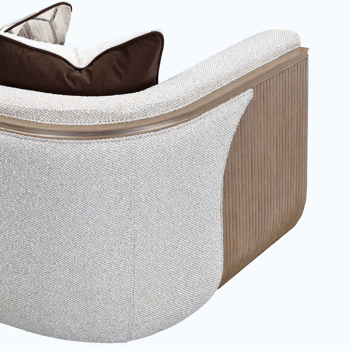 AICO Furniture - West Kensington 2 Piece Living Room Set in Sea Salt Caramel - 9096815-BUFF-147-2SET - GreatFurnitureDeal