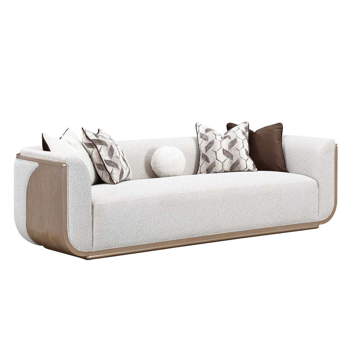 AICO Furniture - West Kensington Sofa in Sea Salt Caramel - 9096815-BUFF-147 - GreatFurnitureDeal
