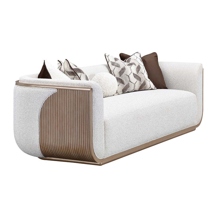 AICO Furniture - West Kensington Sofa in Sea Salt Caramel - 9096815-BUFF-147 - GreatFurnitureDeal