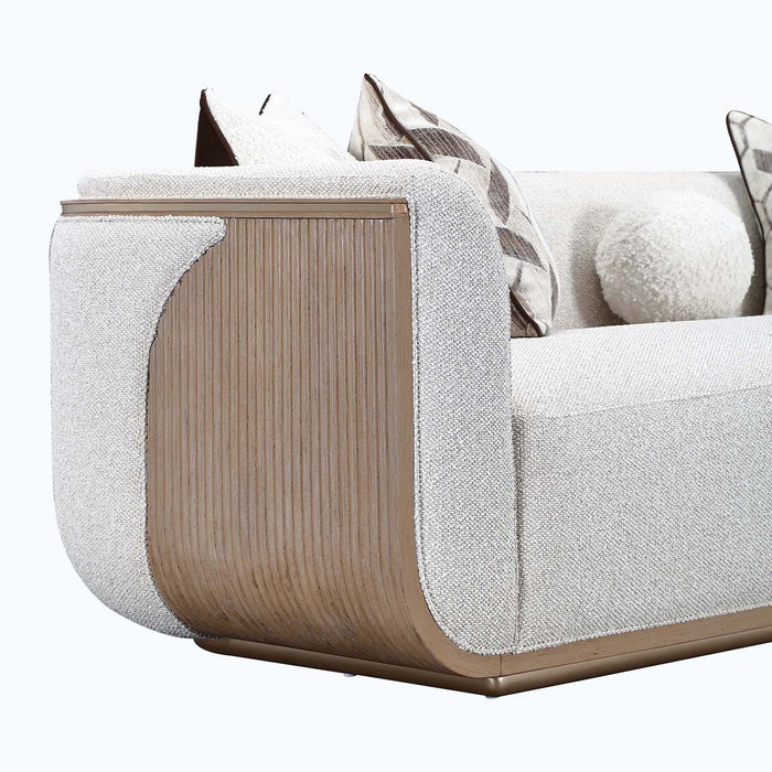 AICO Furniture - West Kensington Sofa in Sea Salt Caramel - 9096815-BUFF-147 - GreatFurnitureDeal