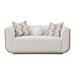 AICO Furniture - West Kensington Loveseat in Buff/Seal Salt Caramel - 9096825-BUFF-147 - GreatFurnitureDeal