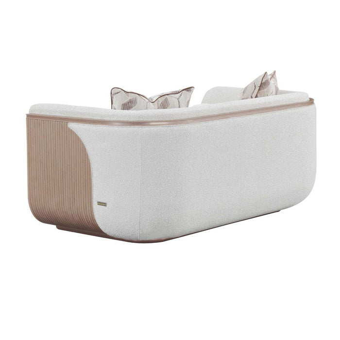AICO Furniture - West Kensington Loveseat in Buff/Seal Salt Caramel - 9096825-BUFF-147 - GreatFurnitureDeal