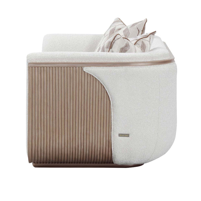 AICO Furniture - West Kensington Loveseat in Buff/Seal Salt Caramel - 9096825-BUFF-147 - GreatFurnitureDeal