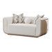 AICO Furniture - West Kensington Loveseat in Buff/Seal Salt Caramel - 9096825-BUFF-147 - GreatFurnitureDeal