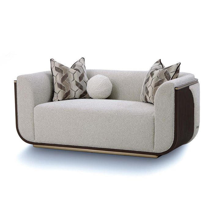 AICO Furniture - West Kensington Loveseat in Medium Espresso - 9096825-BUFF-417 - GreatFurnitureDeal