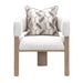 AICO Furniture - West Kensington Accent Chair in Buff/Seal Salt Caramel - 9096834-BUFF-147 - GreatFurnitureDeal