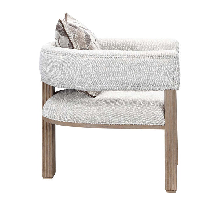 AICO Furniture - West Kensington Accent Chair in Buff/Seal Salt Caramel - 9096834-BUFF-147 - GreatFurnitureDeal