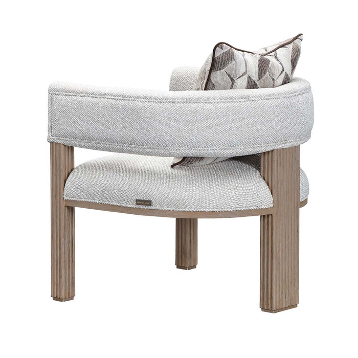 AICO Furniture - West Kensington Accent Chair in Buff/Seal Salt Caramel - 9096834-BUFF-147 - GreatFurnitureDeal